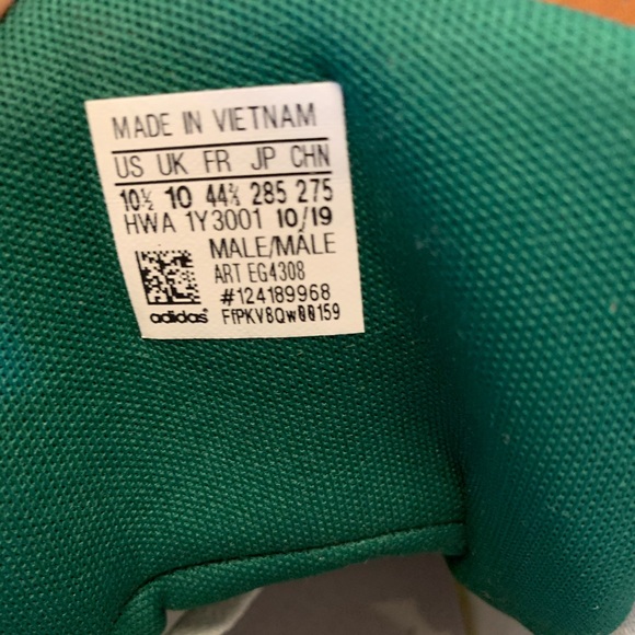 Adidas Entrap Mid White Collegiate Green - Picture 5 of 5